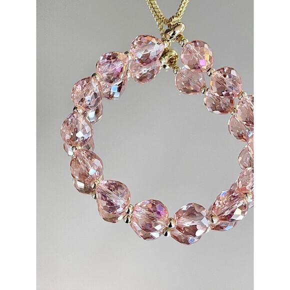 Pink Swarovski Beaded Bracelet - Picture 8 of 10
